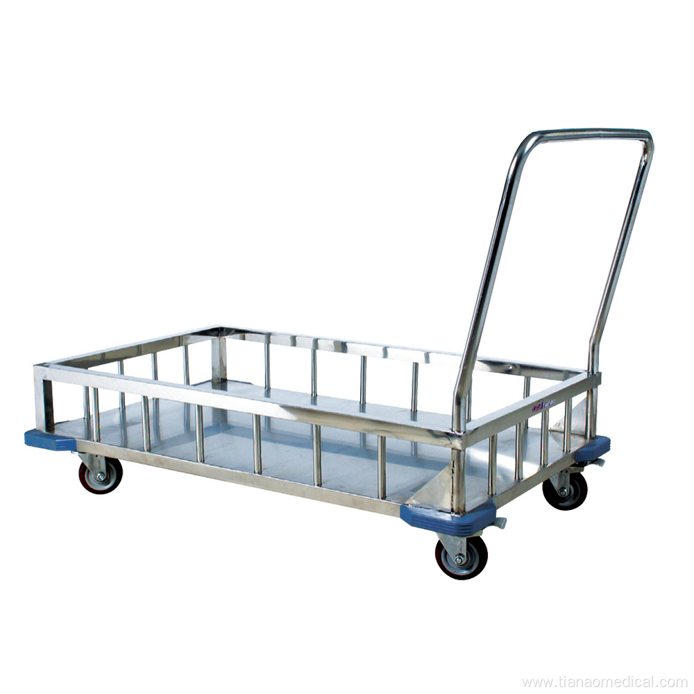 Hospital Stainless Steel Safe Instrument Trolley