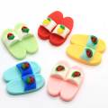 Slijm Bedels Kralen Schattige Baby Slipper Hars Cabochon Kawaii Plaksteen Fruit Telefoon Case DIY Craft Meisjes Scrapbooking Sieraden Decor