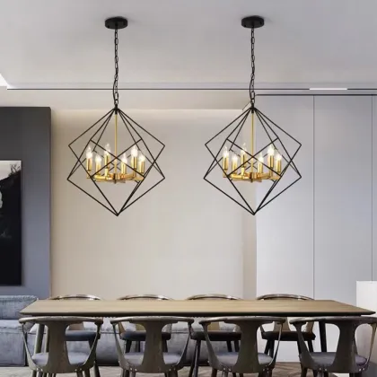 American Creative Industry Style Special-shaped Pendant Lamp for Restaurant Kitchen Island
