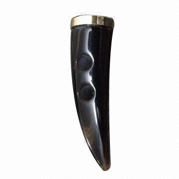 Resin Toggle Button with Gold Metal End