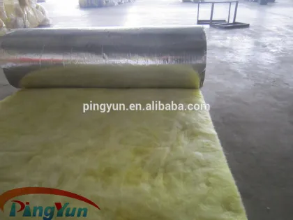 Excellent glass wool/fiber glass wool roll/glass wool blanket with Aluminium foil