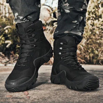 Men's Waterproof Work Safety Boots: Tactical, Climbing, Hiking & Combat Footwear