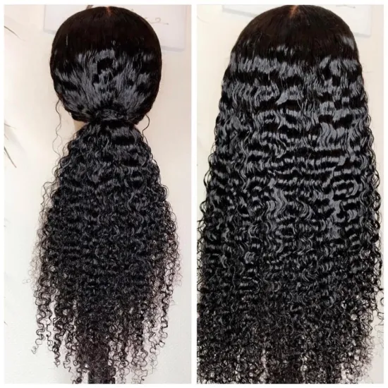 Uniky 100% Raw Virgin Indian Human Hair Wig Kinky Curly HD Full Lace Frontal Wig Pre Plucked Lace Front Wig for Black Women