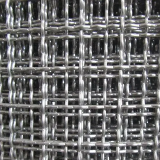 Crimped Stainless Steel Woven Mesh 316/316L 8x10 5mm Wire Diameter 2x12mm Hole for Architecture