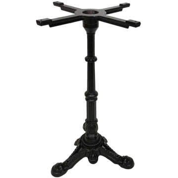Industrial Crank Trumpet Wrought Metal Table Leg Bistro Coffee Outdoor Cast Iron Base For Dining Restaurant Table