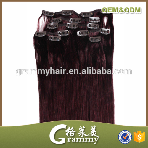 No tangle no shed factory wholesale cheap remy ombre kinky curly clip in hair extensions