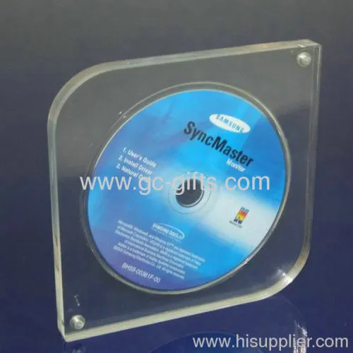 Clear Finely Designed Acrylic Cd Dvd Display Rack Box 