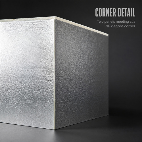 Aluminum Foil / PU / Aluminum Foil Composite Panel