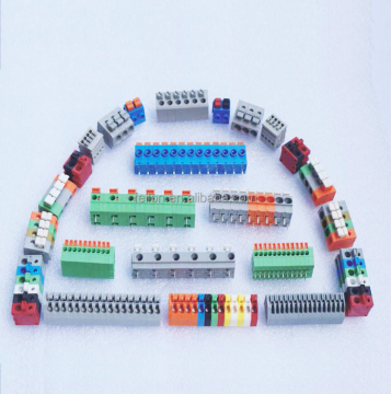 Multi-Sized Wiring PCB Screwless Spring Terminal Blocks with Angles
