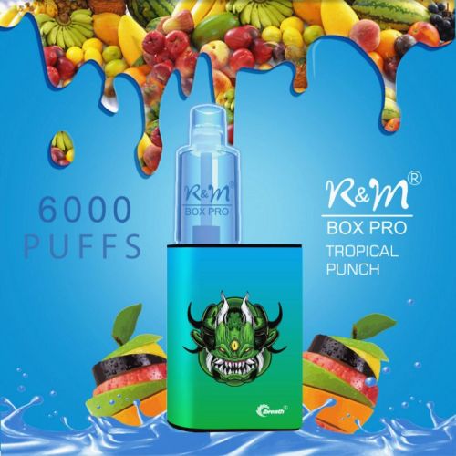 Kit Vape de Puffs Vape de R&amp;M Box Pro 6000 por atacado