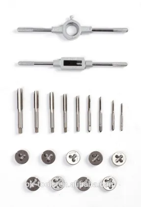 OK-tools 20Pcs Thread Cutting Tools Tap And Die Set