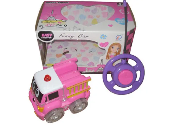 2 CHANNELS R/C BARBIE PATROL WAGON  W/LIGHT&MUSIC