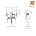 interruptor basculante pequeño estándar