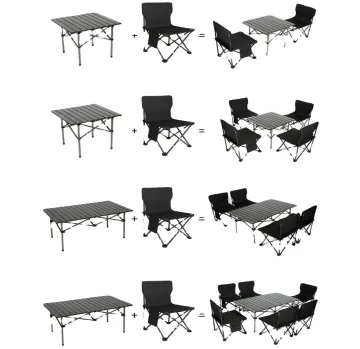 Outdoor Camping Kit: Picnic Barbecue Table and Chairs Set