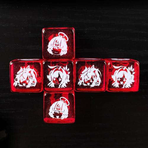 Custom Design Plastic Acrylic Dice Logo Printing Dice