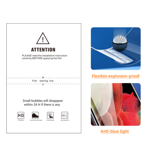 Mobiltelefon Hydrogel -Bildschirmschutzschutz