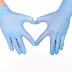 AQL 1.5 blue cheap disposable nitrile gloves