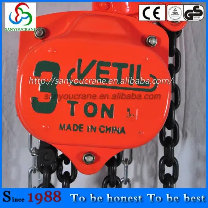 Chain block Hoist for Lifting VT Type 3ton Manual Chain block Hoist