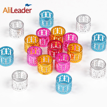 AliLeader Good Quality 5 Colors Hair Beads Metal Hair Beads For Dreadlock Braids