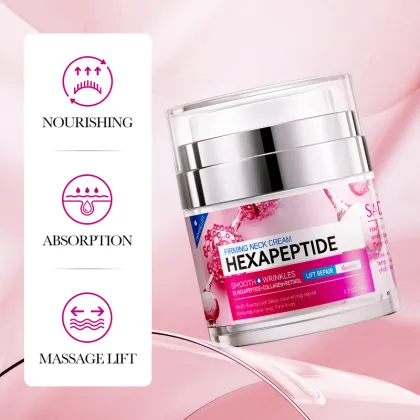 Hexapeptide Compact Neck Cream for Stretch Skin and Fine Grain Neck Care