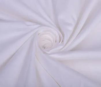 Cotton Sateen White Color Sheeting Fabric