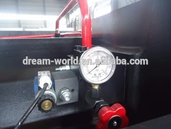 Hydraulic Swing Beam shearing machine , sheet metal cutting machinery tool