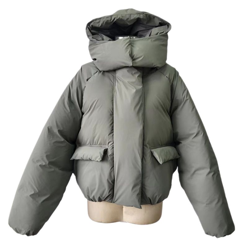 Women's padded long-sleeved jacket