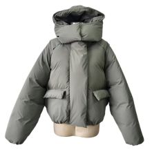 Women's padded long-sleeved jacket