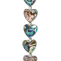 Craft Abalone Heart Strung Beads for Jewelry Making