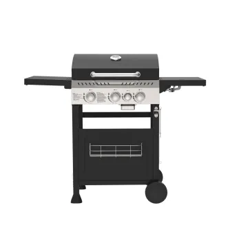 Classic Black Gas Barbecue Grill with Trolley - Superior Quality Factory Direct Sale