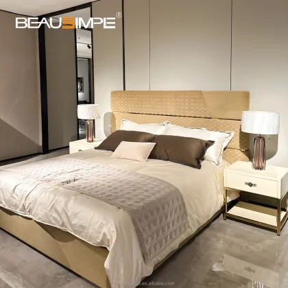 Modern Italian Luxury Double King Size Bed