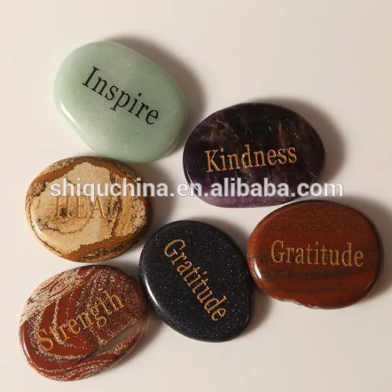 Factory sells directly mixed color semi-precious rune stones