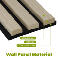 Paneles de lata de madera con diseño de 3 lados Akupanel