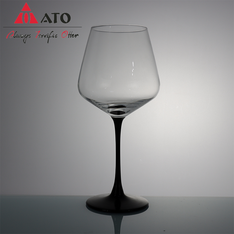 Cálice de copo de vinho tinto de copo redondo transparente