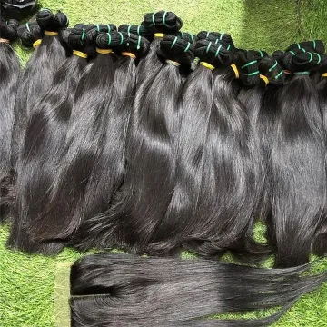 100% human hair bundles for beauty lady,40 Inch human hair weave 10a bundles,double drawn body wave 100% human hair bundle