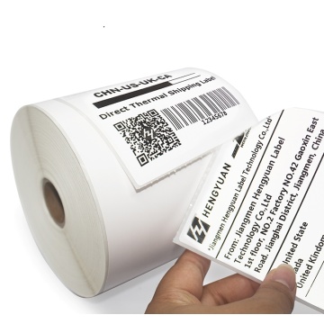 white 4x6 self adhesive direct thermal shipping label 100x150 shipping sticker roll