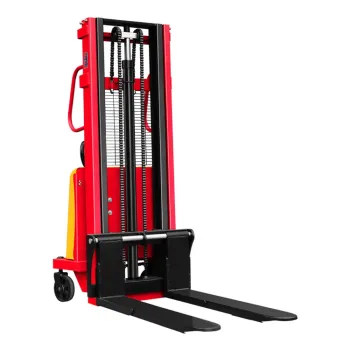 Semi-Electric Pallet Stacker 1 Ton - Easy Loading and Unloading - Factory Direct
