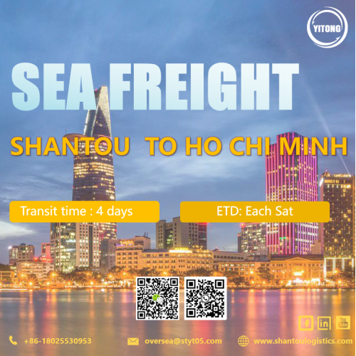 Freight di mare internazionale da Shantou a Ho Chi Minh City