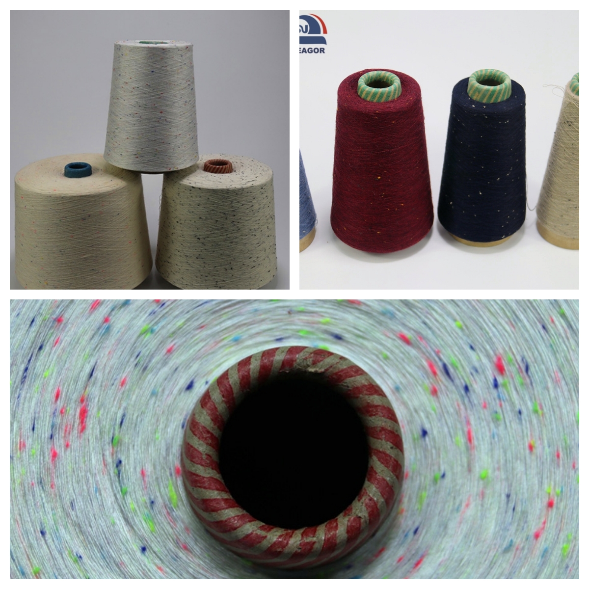 100% Recycled Cotton Yarn Bobbins