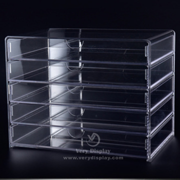 Acrylic storage case organizer drawers