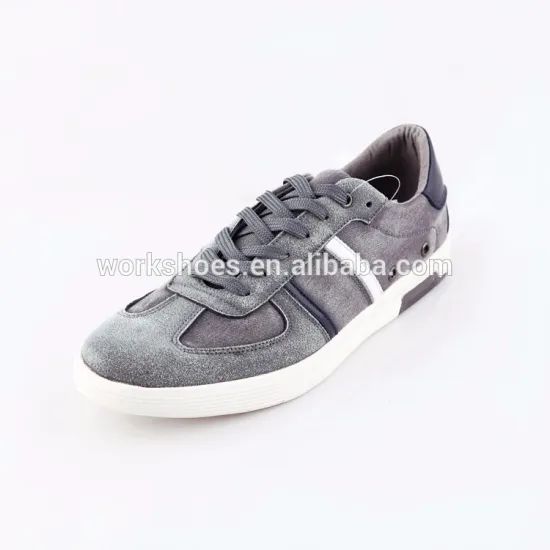 Men Gray Flat Lace Up Comfortable Custom Made Sneaker Men Shoes casual