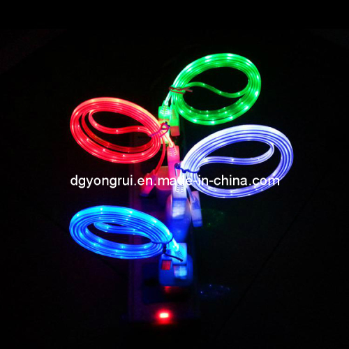 Colorful Light-Emitting USB Data Cable (iPhone5 series)