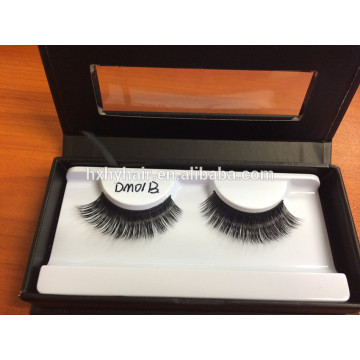 100% real mink fur strip eyelashes