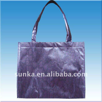 Cheap Purple Laminated Tote Bag