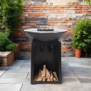 Heavy-Duty Rust-Corten Steel BBQ Grill from China Manufacturer for Outdoor Cooking and Garden Kitchens Fire Pit for BBQ