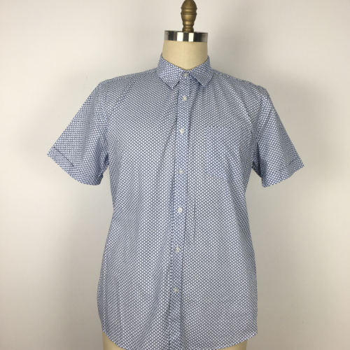 polyester cotton Print Small Pocket Men Shirts