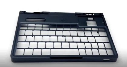 Aluminum laptop palmrest keyboard frame