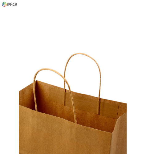 Custom Design Printed Paper Shopping Brown Kraft Bags