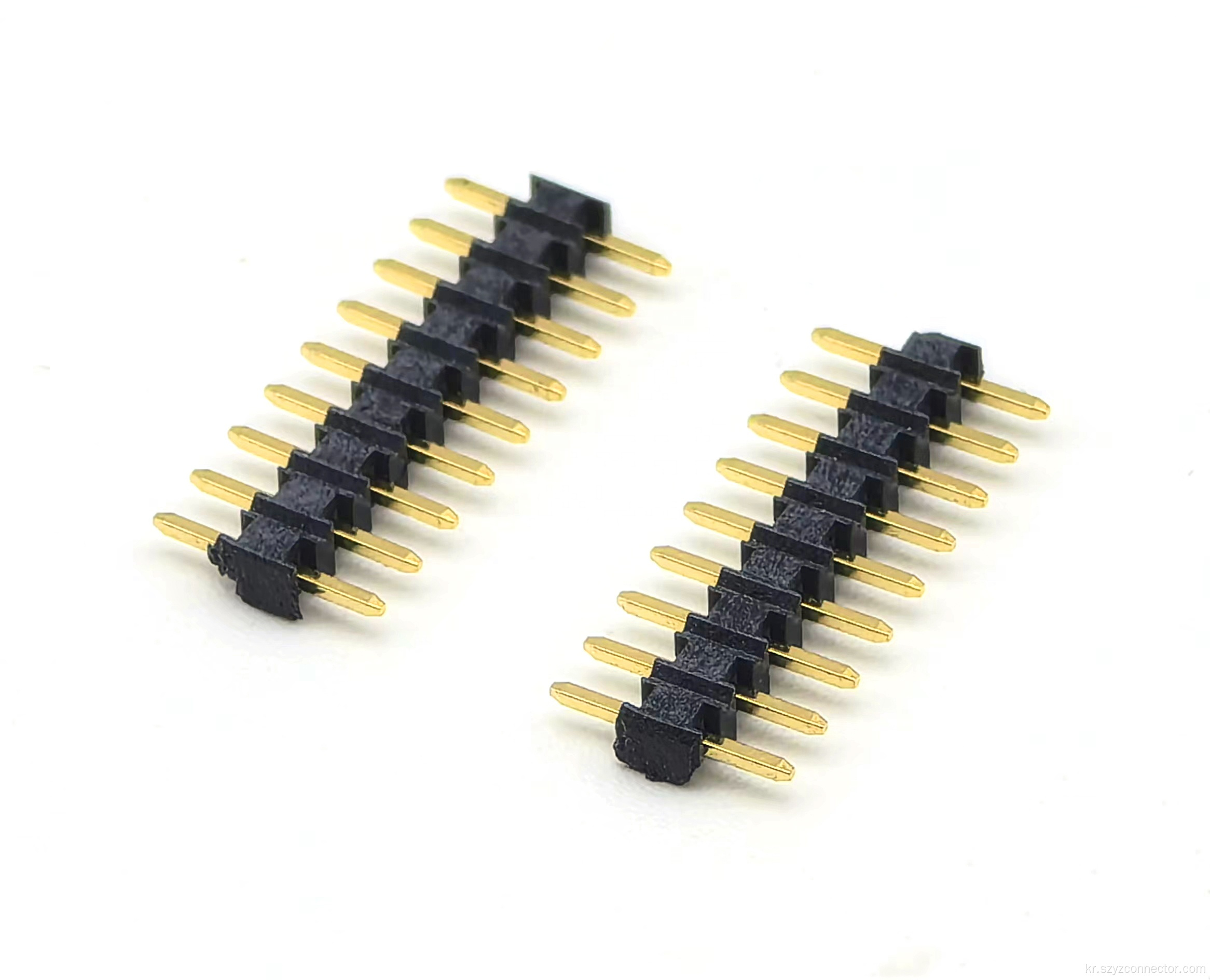 2.0mm 피치 핀 헤더 싱글 행 똑바로
