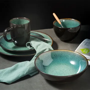 Nordic Green Ceramic Tableware Set